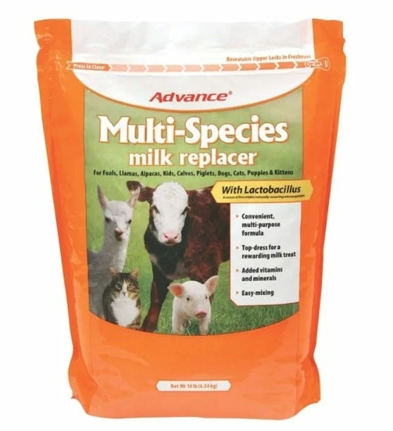 Various Brands Advance Multi-Species Milk Replacer 10 lbs - Livestock Health 3 Various Brands Advance Multi-Species Milk Replacer 10 lbs - Livestock Health