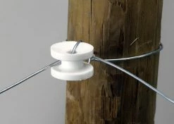 Dare White Rounded Corner Insulator, 10 Pack - 1388-10 - Electric Fencing