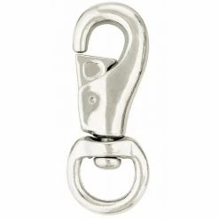 Weaver Leather Number 3142 Bull Snap - Nickel Plated - 1 Inch - BC03142-NP-1 - Designer Hardware