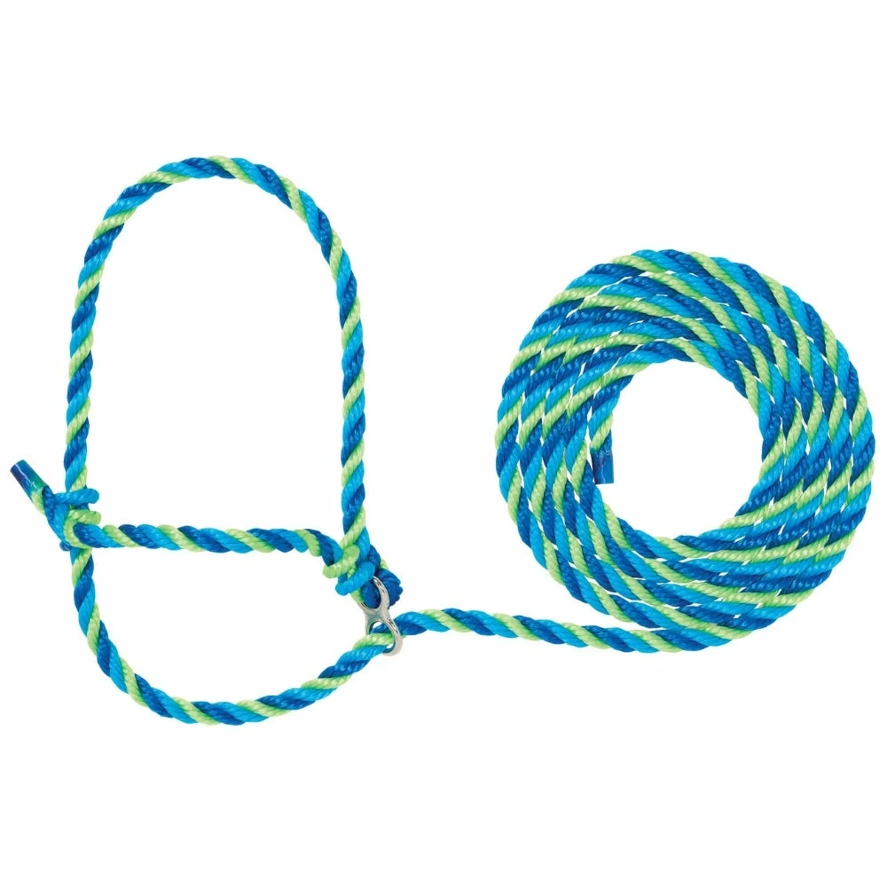 Weaver Leather Livestock Stierwalt Breaking Halter - Blue/Hurricane Blue/Lime Zest - 35-7910-H5 - Cow Halters, Leads, & Barn Supplies 3 Weaver Leather Livestock Stierwalt Breaking Halter - Blue/Hurricane Blue/Lime Zest - 35-7910-H5 - Cow Halters, Leads, & Barn Supplies