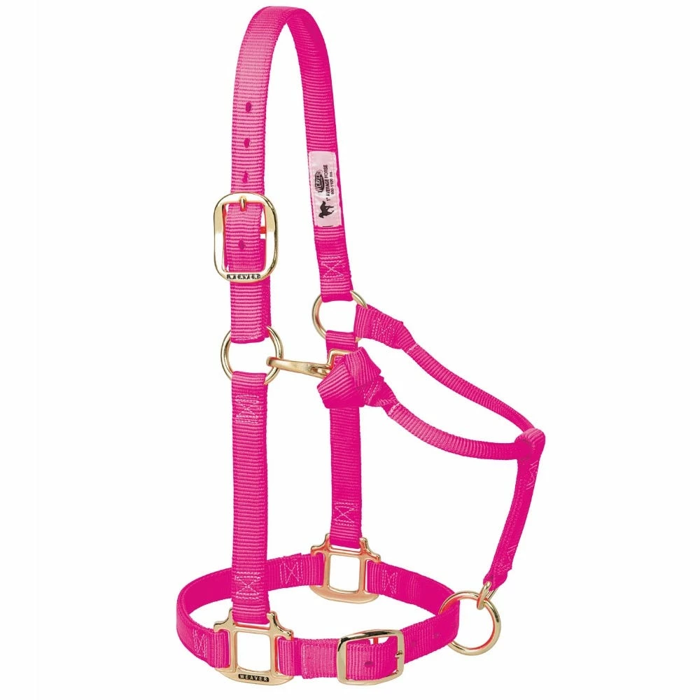 Weaver Leather Original Adjustable Nylon Horse Halter - Suckling - Diva Pink - 35-1030-DP - Nylon Halters 3 Weaver Leather Original Adjustable Nylon Horse Halter - Suckling - Diva Pink - 35-1030-DP - Nylon Halters