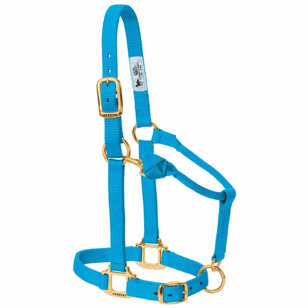 Weaver Leather Original Adjustable Nylon Horse Halter - Hurricane Blue - 1 Inch Small - 35-7034-HB - Nylon Halters 4 Weaver Leather Original Adjustable Nylon Horse Halter - Hurricane Blue - 1 Inch Small - 35-7034-HB - Nylon Halters - Image 2