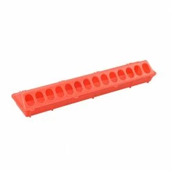 Country Road Plastic Flip-Top Ground Poultry Feeder, Red - Chicken Feeders
