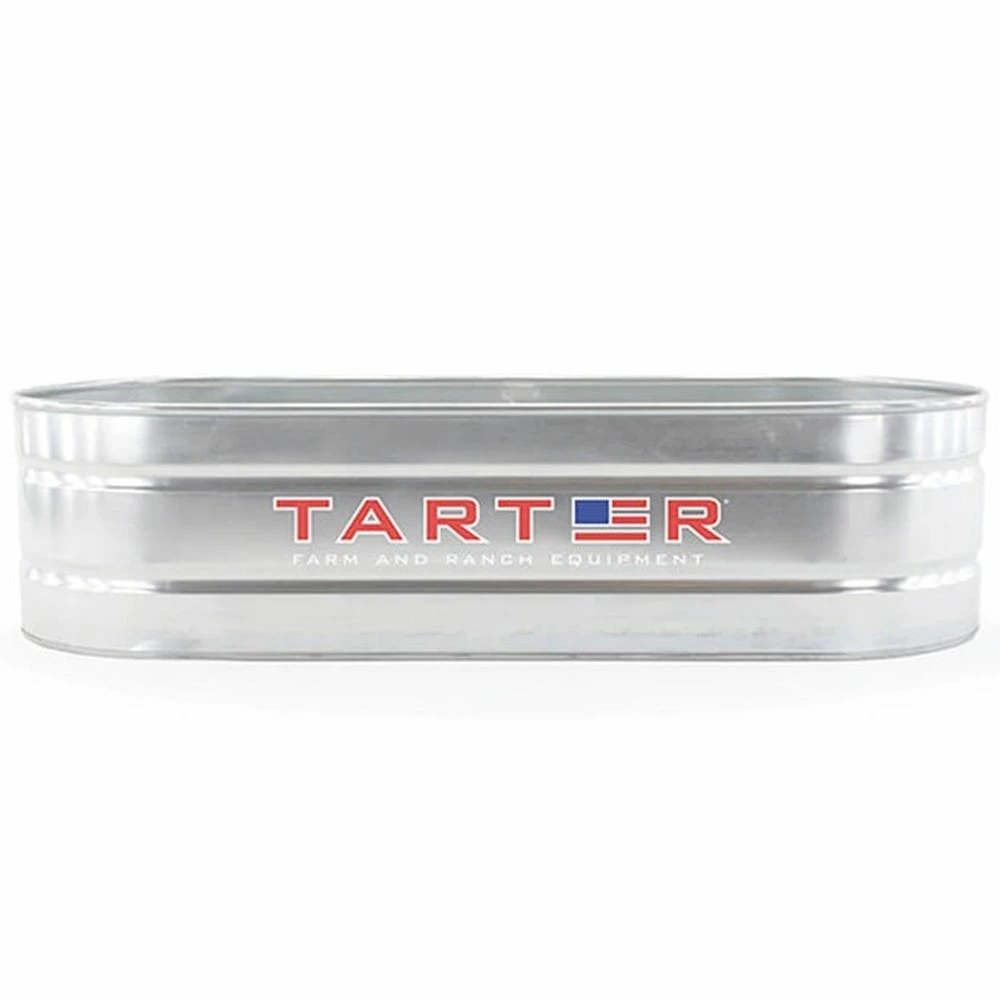 Tarter 3' x 2' x 8' Oval Galvanized Stock Tank - WT328 - Waterers 3 Tarter 3' x 2' x 8' Oval Galvanized Stock Tank - WT328 - Waterers