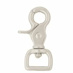 Weaver Leather Square Scissor Snap - Nickel Plated - 3/4 Inch - BCZ5015-NP-3/4 - Designer Hardware
