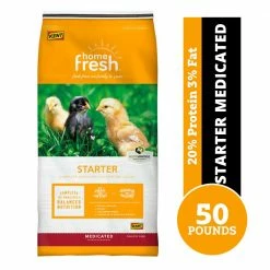 Kent Home Fresh Starter Crumble Poultry Feed, 50 lb. Bag - Chicken Feed