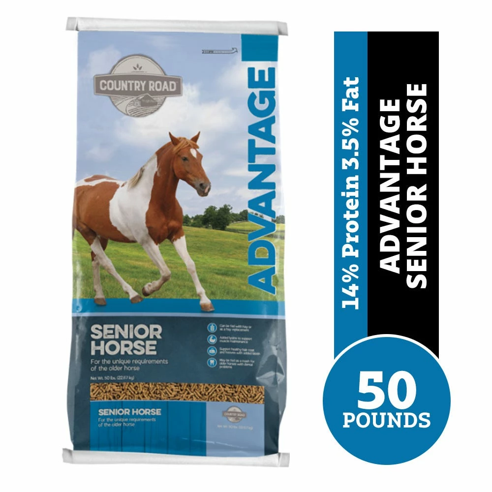 Country Road Advantage Senior Horse Feed, 50 lb. Bag 3 Country Road Advantage Senior Horse Feed, 50 lb. Bag