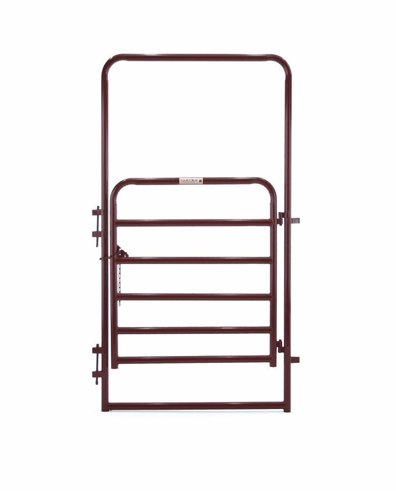 Tarter 4' Extra Heavy Duty Walk Thru, Red - 2WR4 - Corral Panels & Walk Thrus 3 Tarter 4' Extra Heavy Duty Walk Thru, Red - 2WR4 - Corral Panels & Walk Thrus