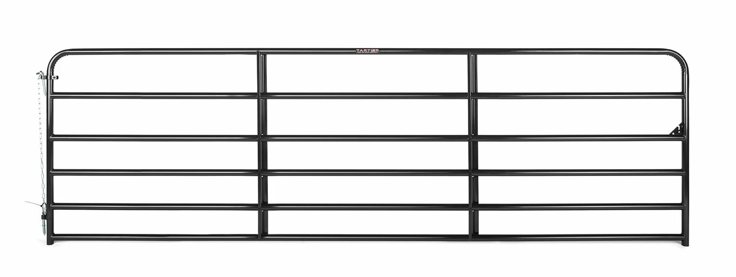 Tarter 14' 6 Bar Tube Gate, Black - 6EBL14 - Panels & Gates 3 Tarter 14' 6 Bar Tube Gate, Black - 6EBL14 - Panels & Gates