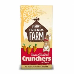 Tiny Friends Farm Russel Rabbit Crunchers with Carrots, 4.2 oz. Box - Rabbit Feed