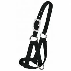 Weaver Leather Livestock Llama Halter - Black - 3/4 Inch Medium/Large - 35-7086-BK - Cow Halters, Leads, & Barn Supplies