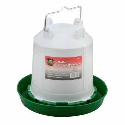 Various Brands 1 Gallon Poultry Waterer, Green - 66310 - Small Animal Equipment