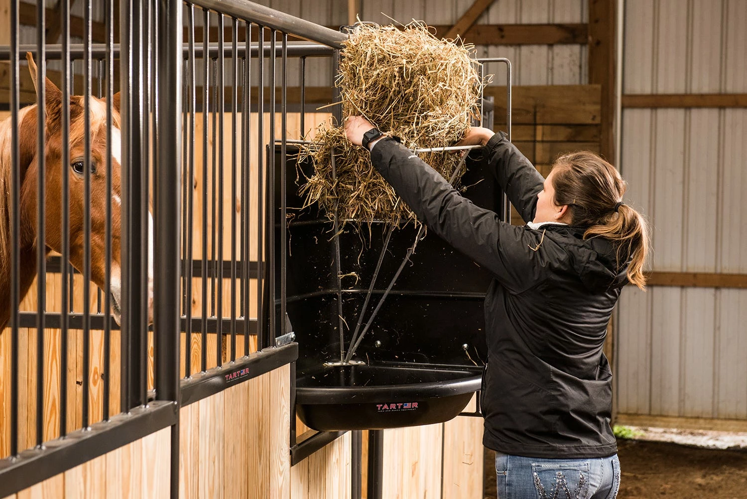 Tarter Hay & Grain Feeder Corner Mount - SCF - Equine Feeders 4 Tarter Hay & Grain Feeder Corner Mount - SCF - Equine Feeders - Image 2