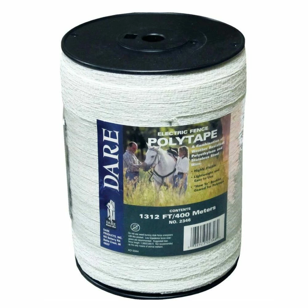 Dare Products Electric Fence Polytape, 1312 ft. - 2346 - Electric Fencing 3 Dare Products Electric Fence Polytape, 1312 ft. - 2346 - Electric Fencing