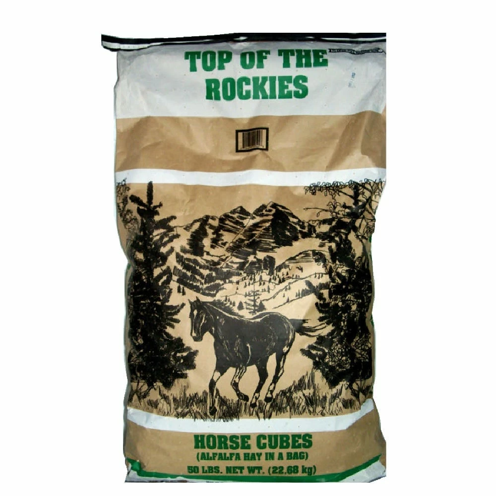 Various Brands Alfalfa Horse Cubes, 50 lb. Bag - Forage 3 Various Brands Alfalfa Horse Cubes, 50 lb. Bag - Forage