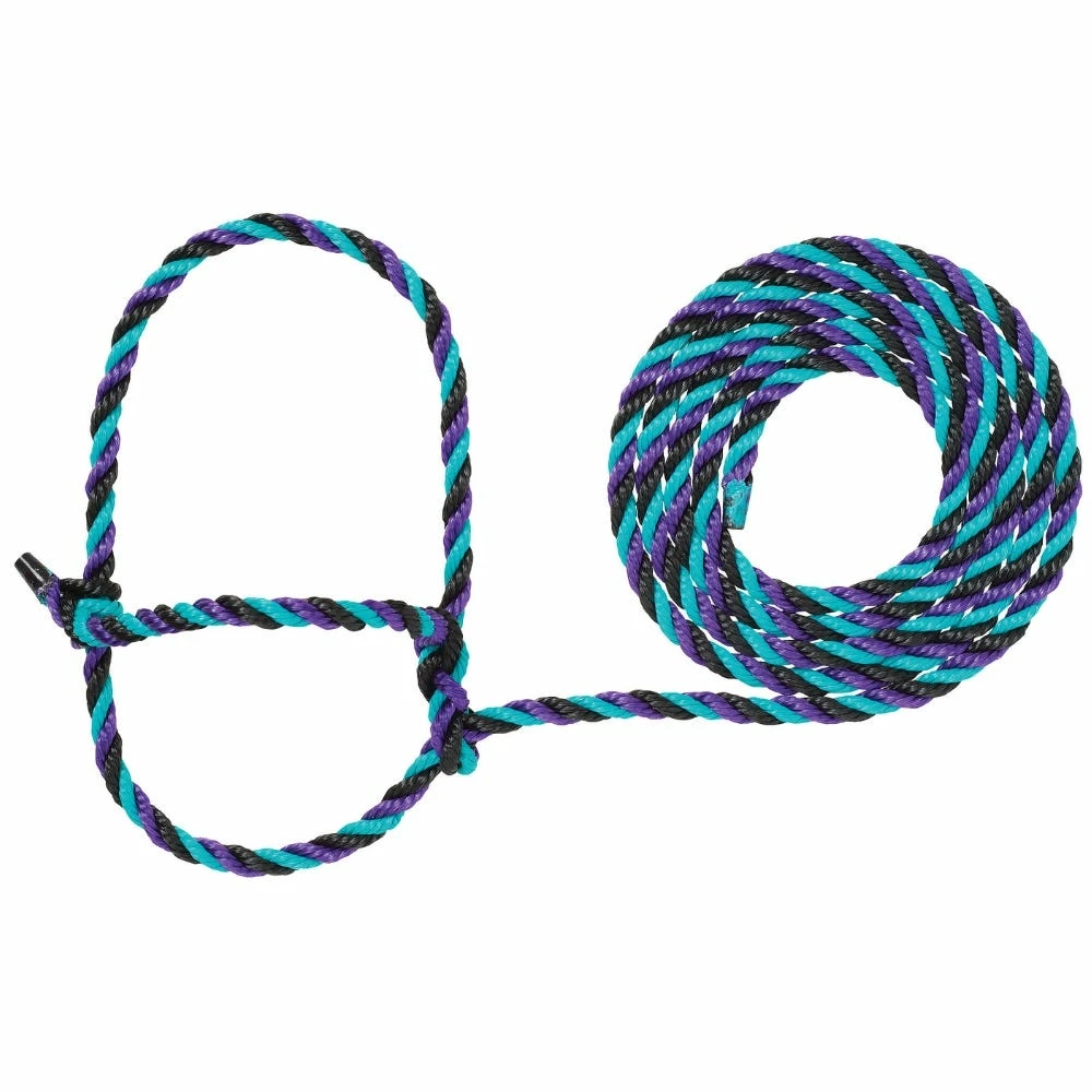 Weaver Leather Livestock Cattle Rope Halter Purple/Black/Teal - 35-7900-H36 - Cow Halters, Leads, & Barn Supplies 4 Weaver Leather Livestock Cattle Rope Halter Purple/Black/Teal - 35-7900-H36 - Cow Halters, Leads, & Barn Supplies - Image 2