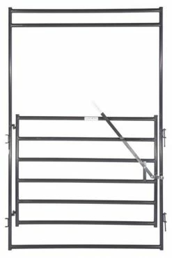 Tarter 6' x 6' Walk Thru, Gray - HWT66 - Corrals & Panels