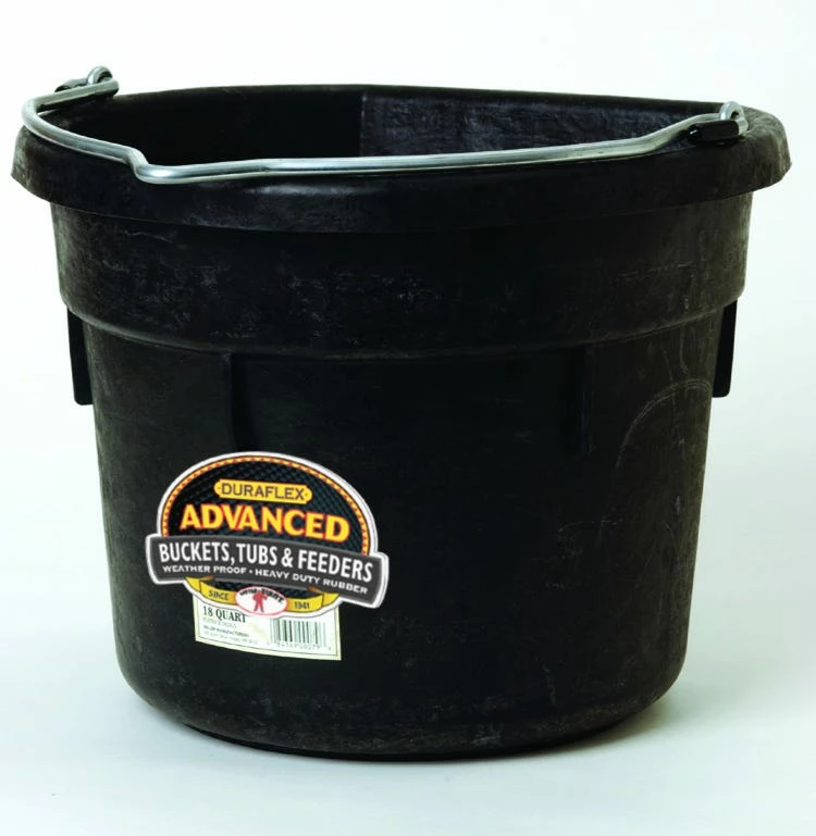 Little Giant Flat Back Rubber Bucket, 18 Gallon - DF18FB - Livestock Supplies 4 Little Giant Flat Back Rubber Bucket, 18 Gallon - DF18FB - Livestock Supplies - Image 2