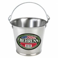 Behrens Galvanized Steel Household Pail, 2 Quart - 1202GS - Livestock Supplies