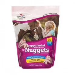 MannaPro Manna Pro Peppermint Bite-Size Nuggets for Horses, 4 lb. Bag - Supplements