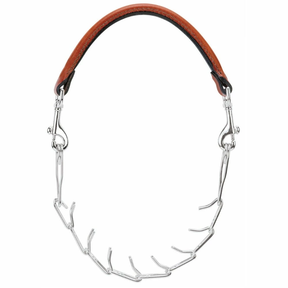 Weaver Leather Livestock Leather and Pronged Chain Goat Collar - Chestnut - 80-1015-24 - Goat Collars & Leads 3 Weaver Leather Livestock Leather and Pronged Chain Goat Collar - Chestnut - 80-1015-24 - Goat Collars & Leads