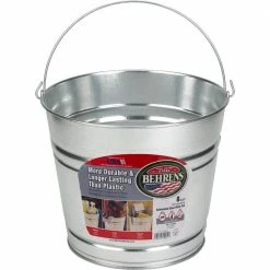 Behrens 8 Quart Galvanized Steel Household Pail - 1208GS - Livestock Supplies