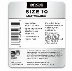 Andis Size 10 Blade Ultraedge 64071 - Clippers & Shears 7 Andis Size 10 Blade Ultraedge 64071 - Clippers & Shears -Livestock Online Store 54a18d24f907a42d0d9a4d316b5a5136371efb86 13810123 3