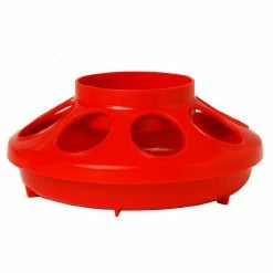 Little Giant Poultry Feeder Base, 1 Quart - 806RED - Livestock Supplies