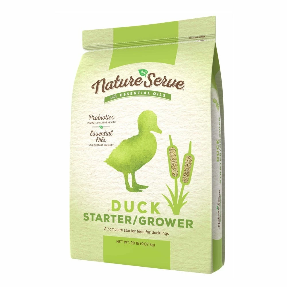 NatureServe® Duck Starter/Grower with Essential Oils, 20 lb. Bag - Livestock Supplies 3 NatureServe® Duck Starter/Grower with Essential Oils, 20 lb. Bag - Livestock Supplies