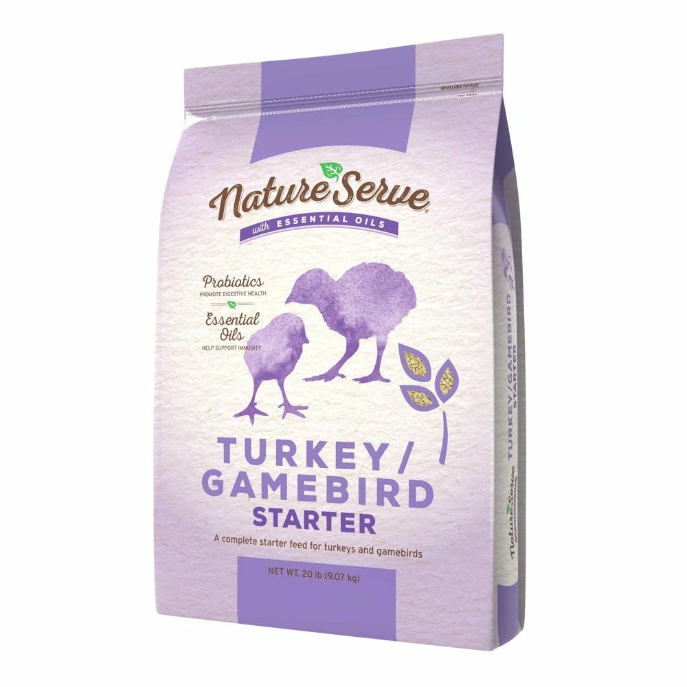 NatureServe® Turkey/Gamebird Starter, 20 lb. Bag - Livestock Supplies 3 NatureServe® Turkey/Gamebird Starter, 20 lb. Bag - Livestock Supplies