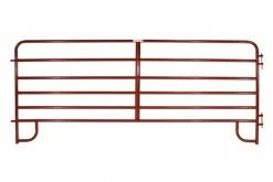 Tarter 6' 6 Bar Corral Panel, Red - ECR6 - Corrals & Panels