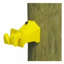 Dare Yellow Wood Post Insulator - SNUG-SWP-25 - Electric Fencing