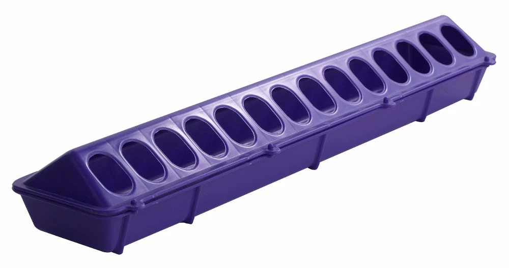 Miller Mfg. Plastic Ground Poultry Chicken Feeder Flip-Top - Purple 82 - 820PURPLE - Chicken Feeders 4 Miller Mfg. Plastic Ground Poultry Chicken Feeder Flip-Top - Purple 82 - 820PURPLE - Chicken Feeders - Image 2