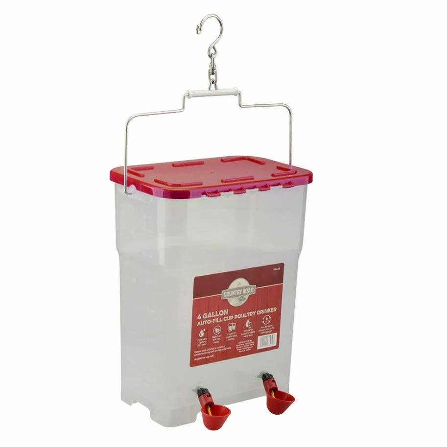 Country Road Auto Fill Cup Poultry Drinker 66439 - Chicken Waterers 3 Country Road Auto Fill Cup Poultry Drinker 66439 - Chicken Waterers
