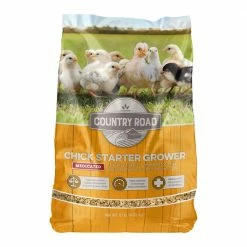 Country Road Chick Starter-Grower Medicated, 10 lb. Bag - Chicken Feed