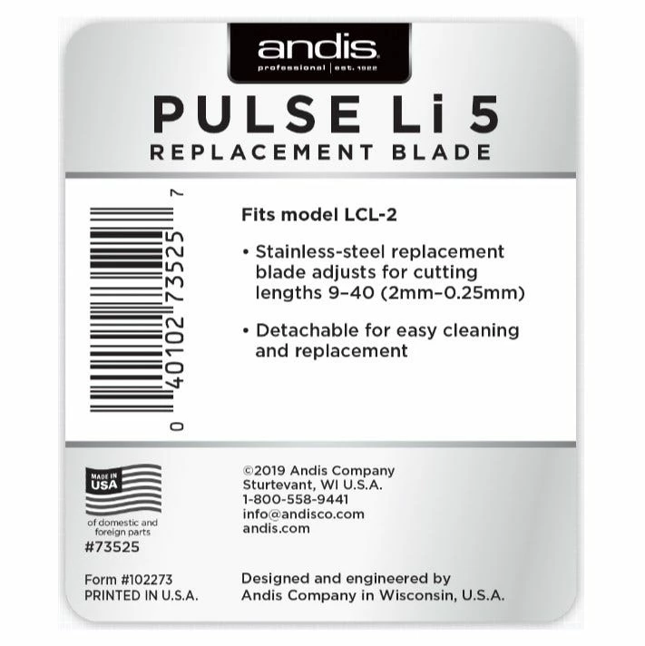 Andis Pulse Li 5-In-1 Blade 73525 - Clippers & Shears 5 Andis Pulse Li 5-In-1 Blade 73525 - Clippers & Shears - Image 3