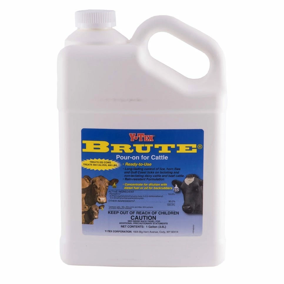 Y-Tex Brute Pour On Insecticide-Gallon - 0812004 - Livestock Health 3 Y-Tex Brute Pour On Insecticide-Gallon - 0812004 - Livestock Health