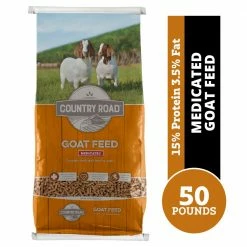 Country Road Medicated Goat Feed, 50 lb. Bag - Sheep & Goat Feed