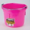 Various Brands 8 Quart Hot Pink Flat Back Bucket - Livestock Supplies