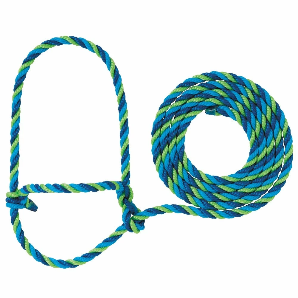 Weaver Leather Livestock Rope Halter Blue/Hurricane Blue/Lime Zest - Cow - 35-7900-H5 - Cow Halters, Leads, & Barn Supplies 3 Weaver Leather Livestock Rope Halter Blue/Hurricane Blue/Lime Zest - Cow - 35-7900-H5 - Cow Halters, Leads, & Barn Supplies