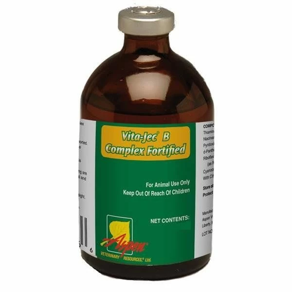Aspen Vita-Jec B Complex Fortified Injection - 250mL - 15060603 - Livestock Health 3 Aspen Vita-Jec B Complex Fortified Injection - 250mL - 15060603 - Livestock Health