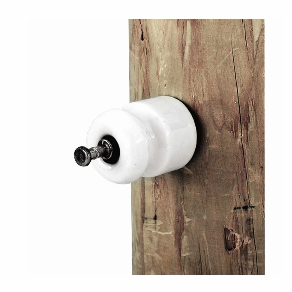Dare Porcelain Insulator with Double Headed Nail, 25 Piece - 16D-25 - Electric Fencing 3 Dare Porcelain Insulator with Double Headed Nail, 25 Piece - 16D-25 - Electric Fencing