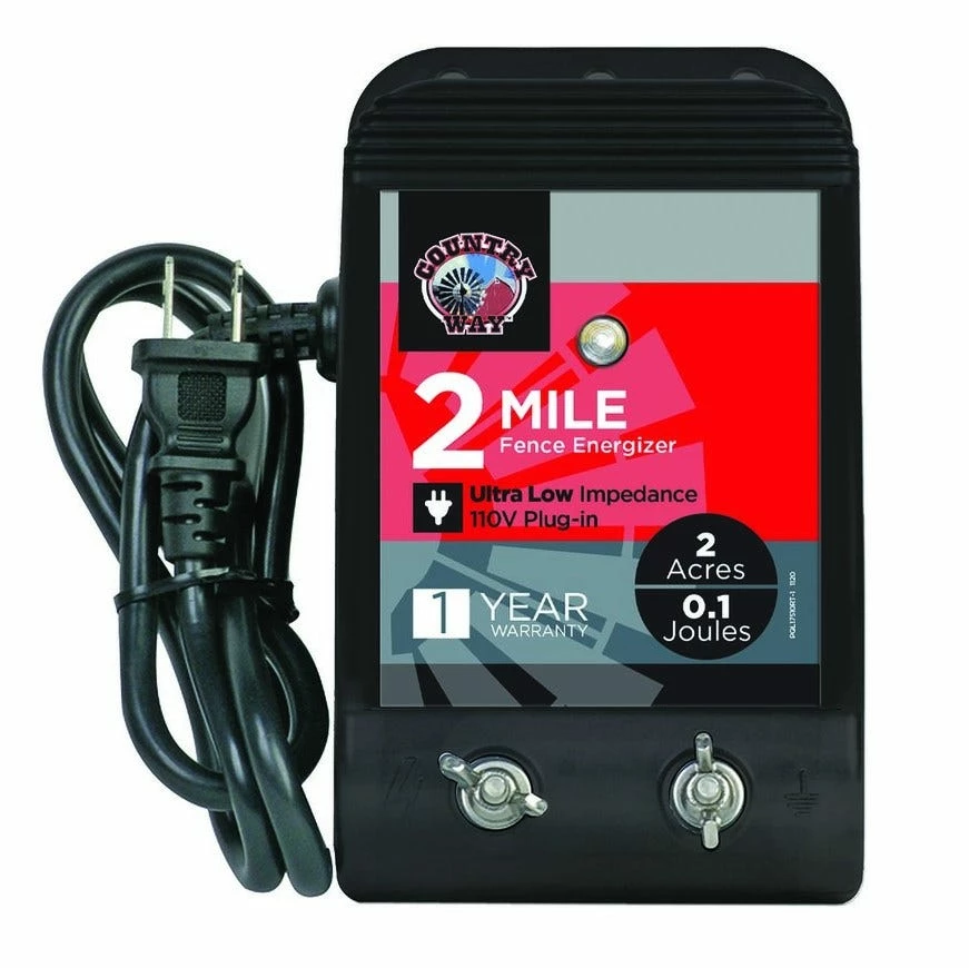 Country Way 2 Mile Plug-In Electric Fence Charger - CW2 - Electric Fencing 3 Country Way 2 Mile Plug-In Electric Fence Charger - CW2 - Electric Fencing