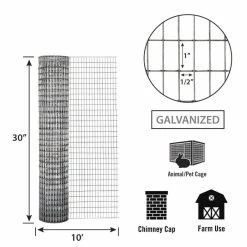 IronRidge 30" x 10' Welded Wire Garden Fence with 1/2" x 1" Openings - 403010 - Fence and Wire -Livestock Online Store 898144ff934e9d151e05fae8e3462f7f5ef2a51b 70370090 2