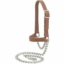 Weaver Leather Livestock Brahma Webb® Goat Halter - Russet Brown - Large - 80-1203-BR - Goat Halters & Accessories