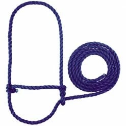 Weaver Leather Livestock Rope Halter - Blue - Calf - 35-7905-BL - Cow Halters, Leads, & Barn Supplies