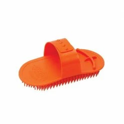 Weaver Leather Massage Brush, Orange 69-6005-OR - Horse Equipment