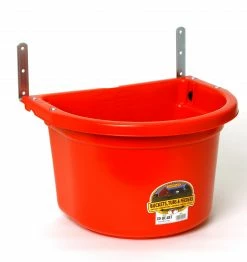 Little Giant DuraFlex Fence Feeder, 20 Quart - FF20RED - Livestock Supplies