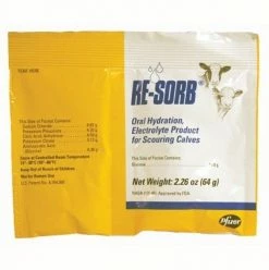 Zoetis Animal Health Re-sorb Single Packet Cattle Wormer - 10000277 - Electrolytes