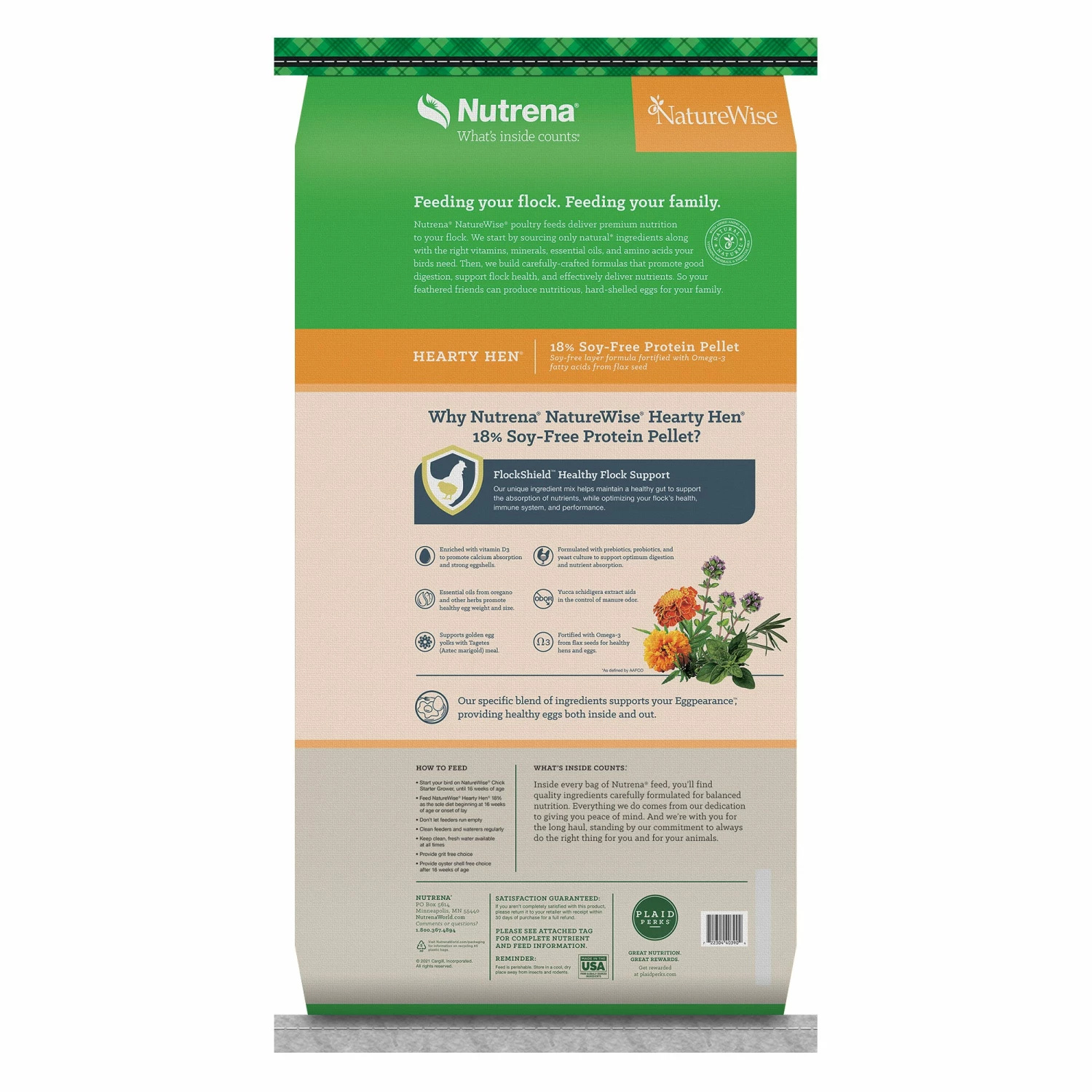 Nutrena NatureWise® Hearty Hen 18% Protein Pellet Feed, 40 lb. Bag - Chicken Feed 3 Nutrena NatureWise® Hearty Hen 18% Protein Pellet Feed, 40 lb. Bag - Chicken Feed